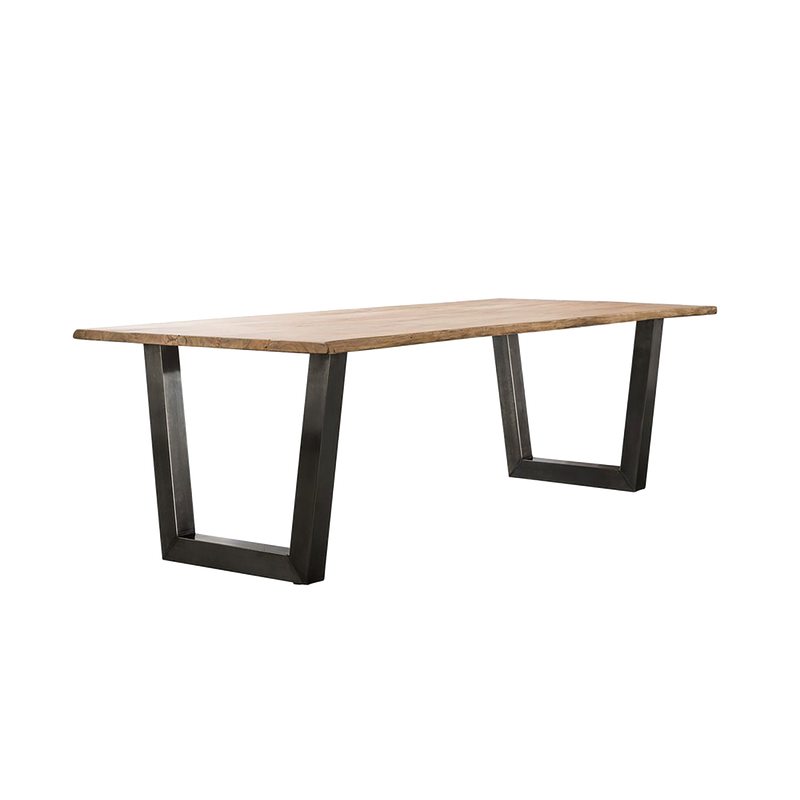 Table de salle à manger JORAN coloris bois 200 x 100 cm