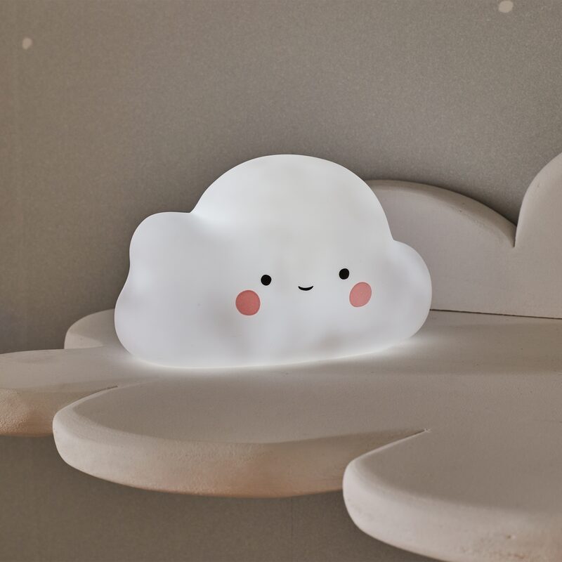 Veilleuse NUAGE RECHARGEABLE coloris blanc 8,1 x 8,4 cm