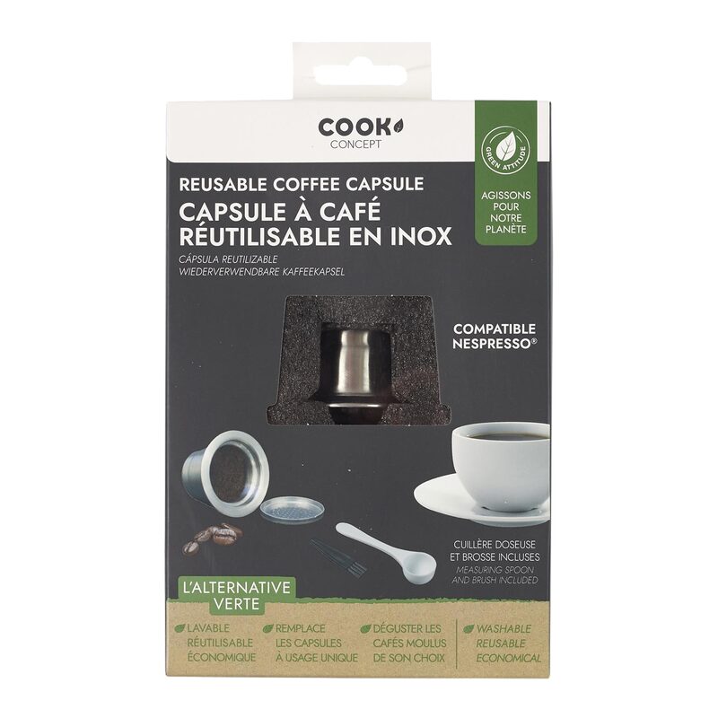 Service à café CAPSULE REUTILISABLE INOX