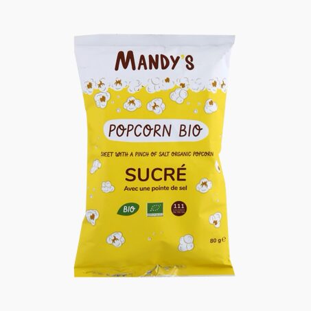 'S Confiserie MANDY' - POPCORN SUCRÉ POINTE DE SEL BIO