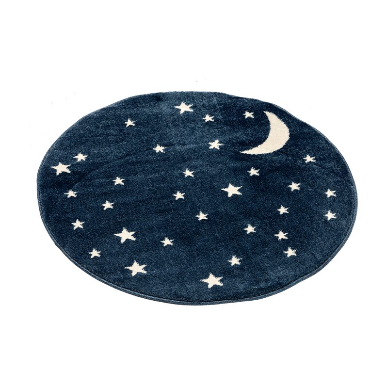 Tapis NOX coloris bleu nuit 100 cm