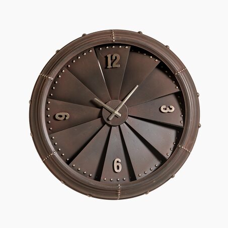 4MURS Horloge en métal VENTILO coloris brun métallisé