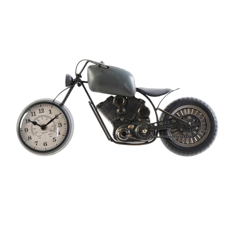 Horloge à poser MOTORBIKE coloris gris