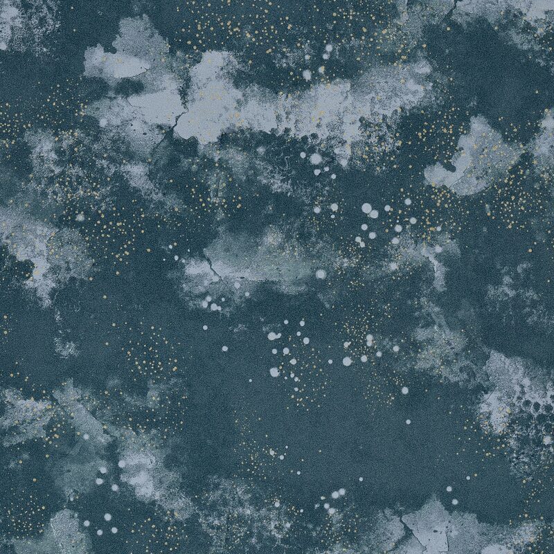 Papier peint intissé GALILEO coloris bleu nuit