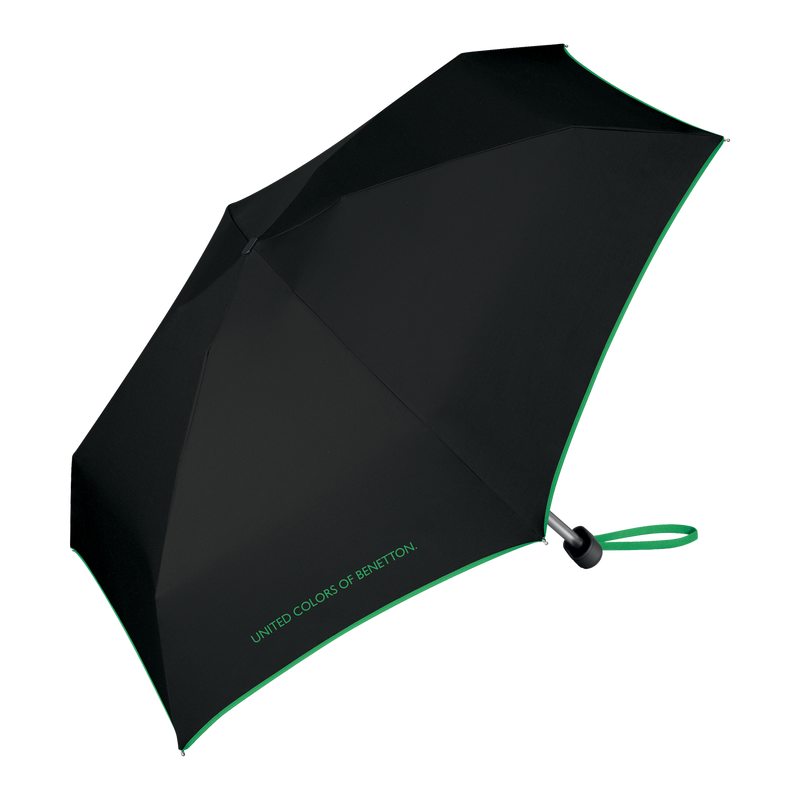 Parapluie ULTRA MINI FLAT BENETTON BLACK coloris noir