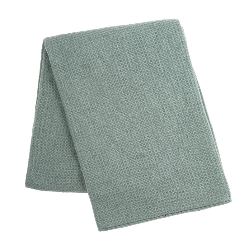 Plaid LUCA coloris vert amande