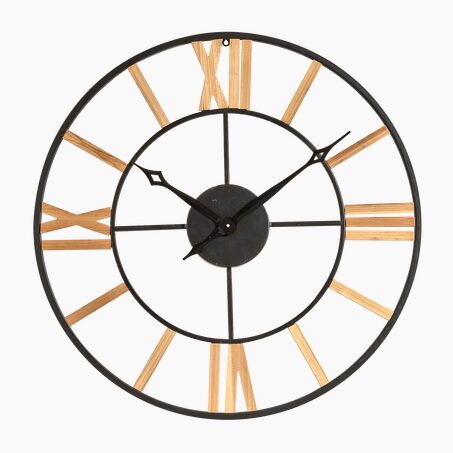 4MURS Horloge en bois CHARLY coloris pin