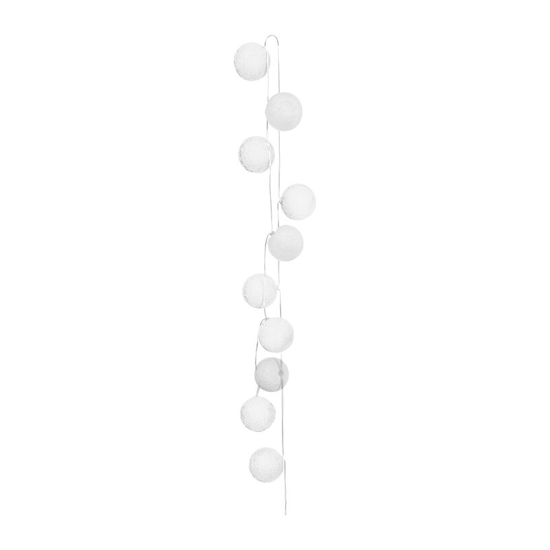 Guirlande lumineuse boule KIMY coloris blanc