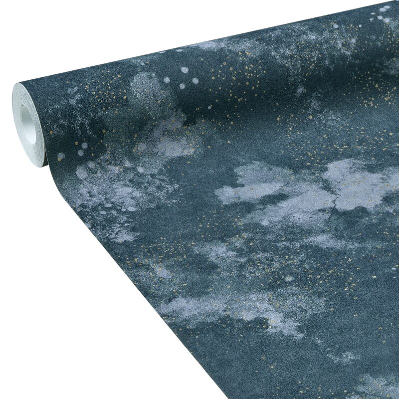 Papier peint intissé GALILEO coloris bleu nuit