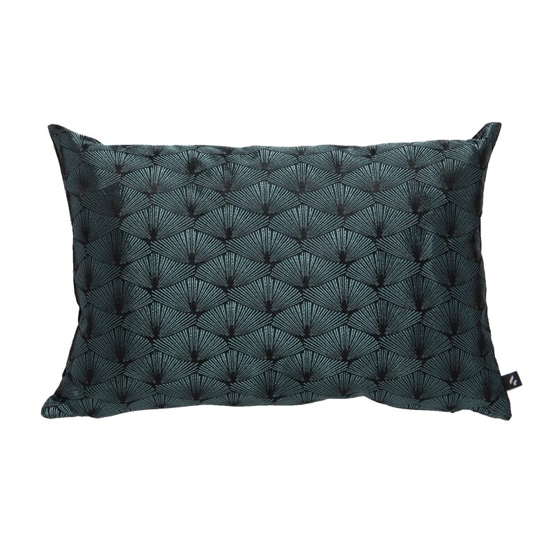 Coussin CORY coloris noir canard 30 x 44 cm
