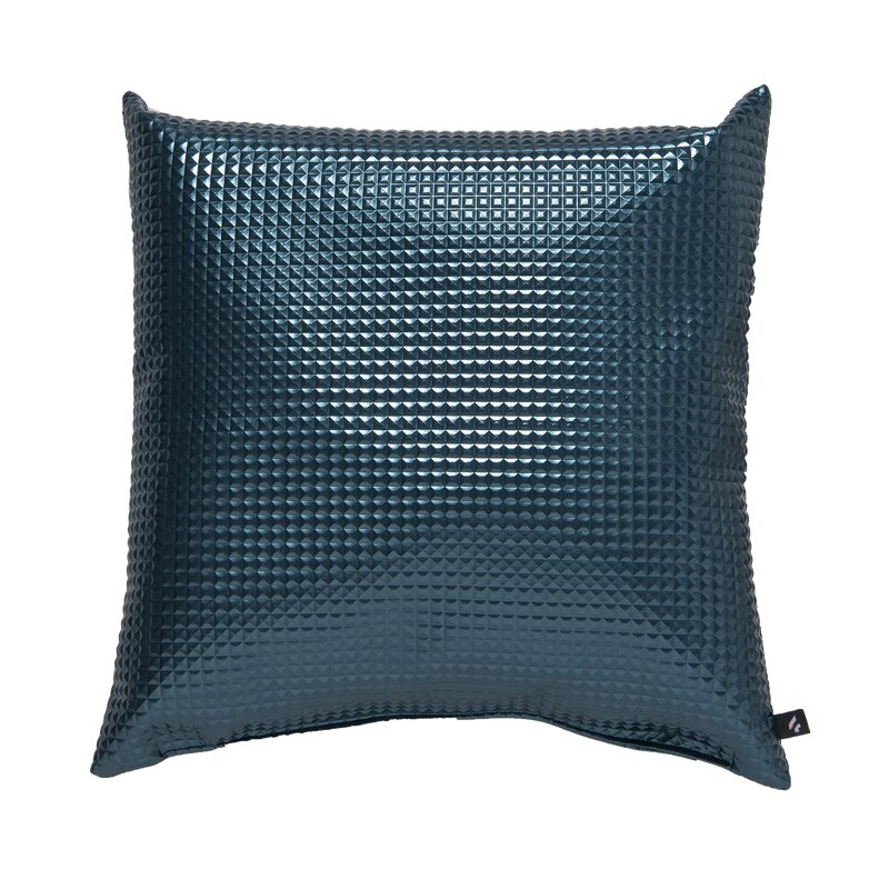 Coussin ZYGG coloris bleu canard 40 x 40 cm