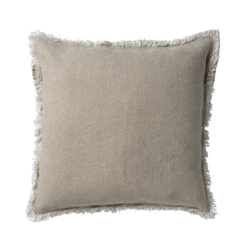 Coussin BURTA coloris sable 45 x 45 cm