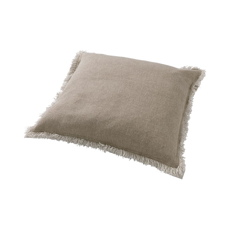 Coussin BURTA coloris sable 45 x 45 cm