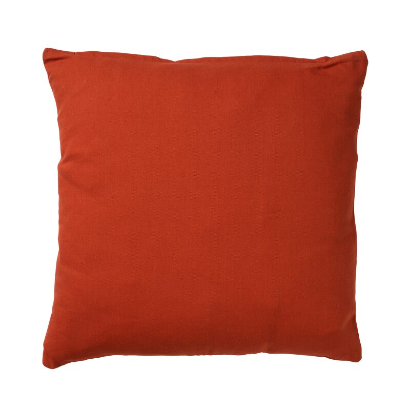 Coussin TAMY coloris terracotta 45 x 45 cm