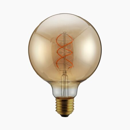 Ampoule LED GLOBE E27 G125 35W coloris jaune 12,5 cm