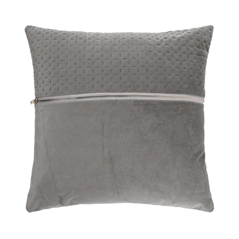 Coussin LASTER coloris gris souris 40 x 40 cm