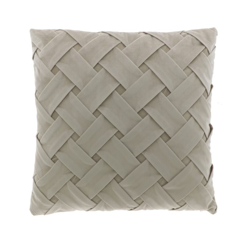 Coussin HELGA coloris beige 45 x 45 cm