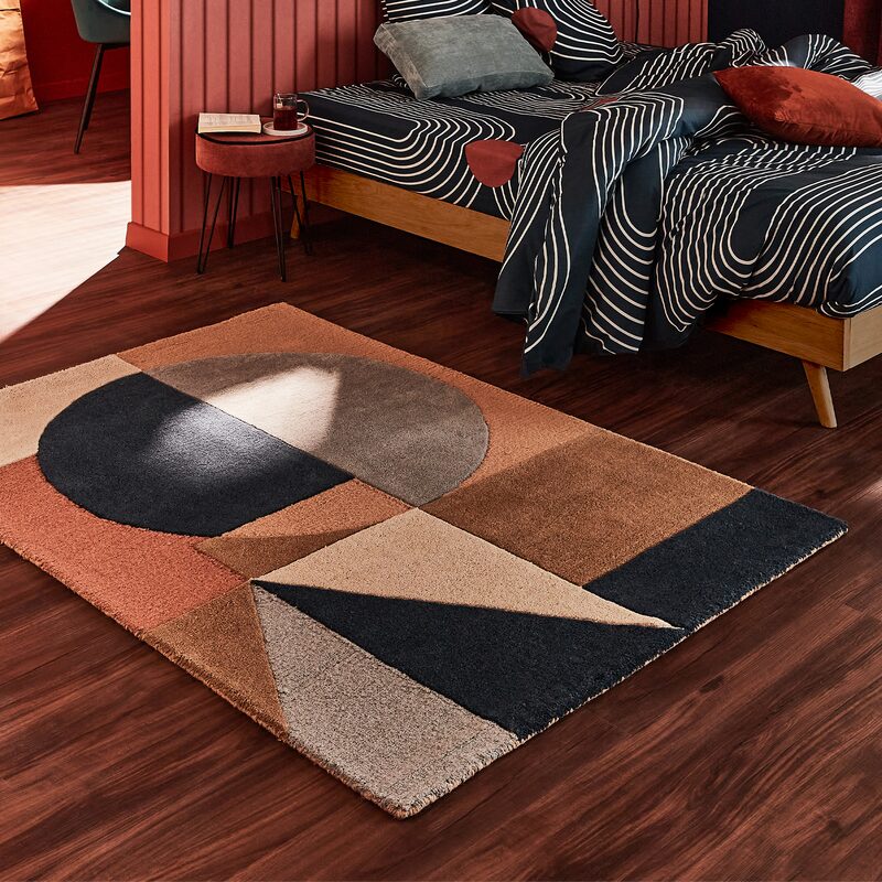 Tapis ERIN coloris brun 120 x 170 cm