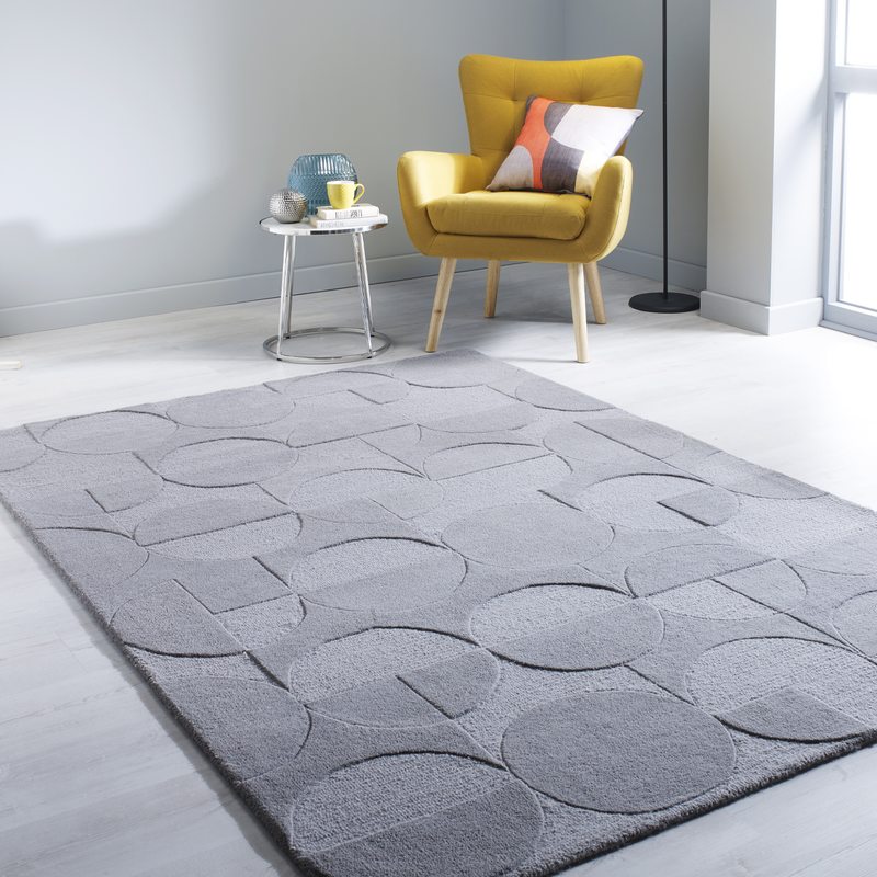 Tapis RORY coloris gris 160 x 230 cm