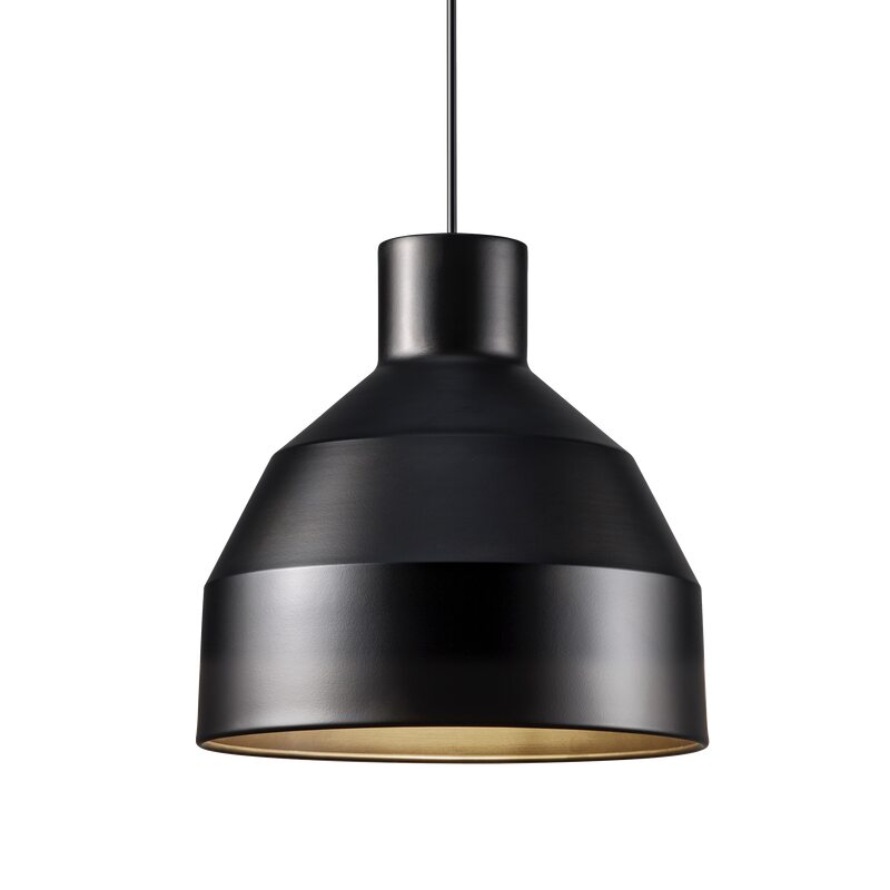 Suspension WILLIAM coloris noir 27 x 27 cm