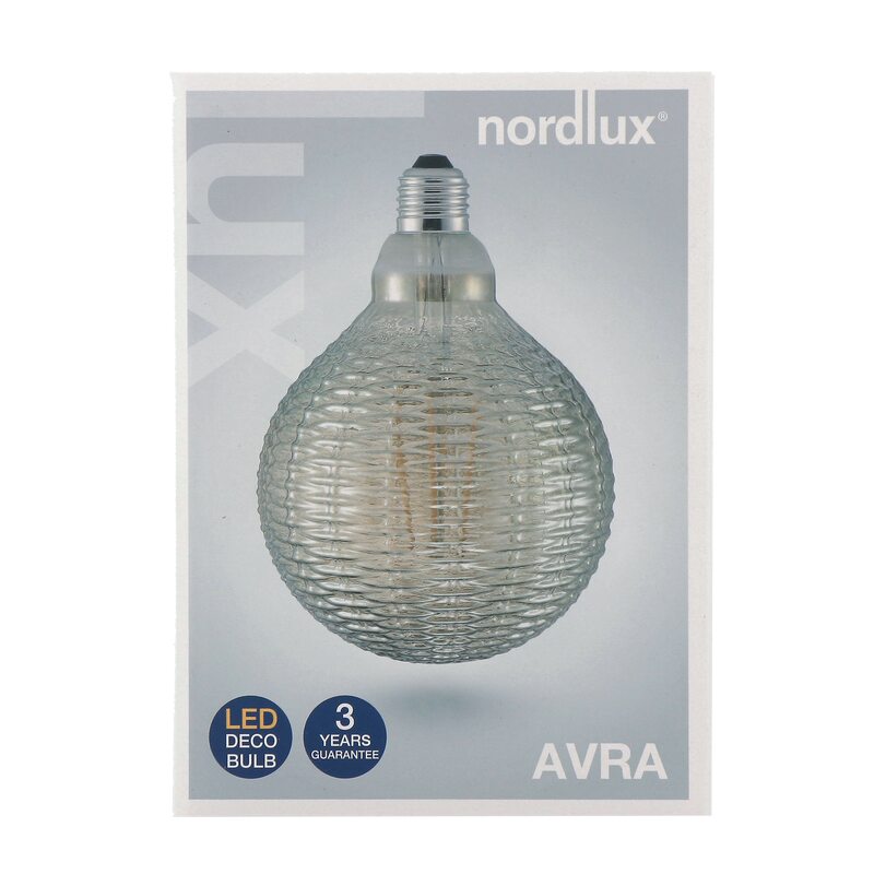Ampoule LED E27 14W AVRA BAMBOO coloris jaune 17,7 x 12,5 cm