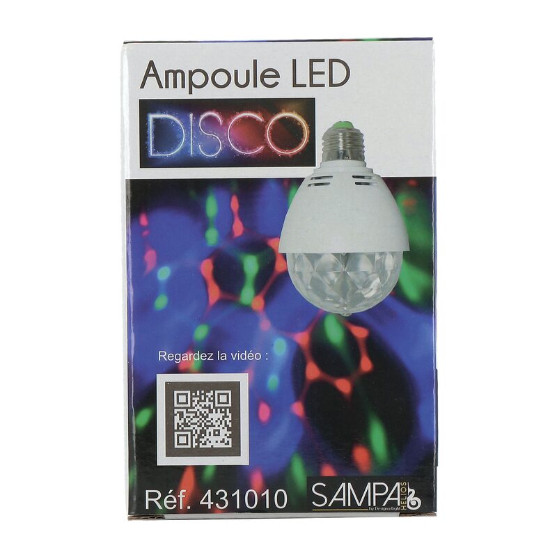 Ampoule LED DISCO coloris multicolore 8 x 13 cm