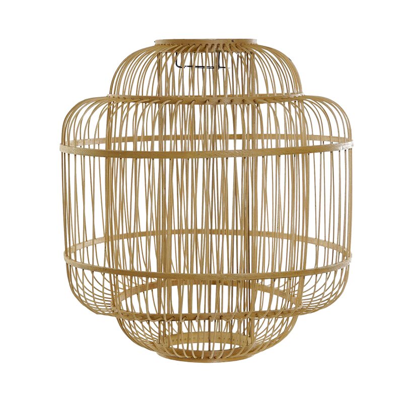 Abat-jour LUCINA coloris bois clair 38 x 34 cm