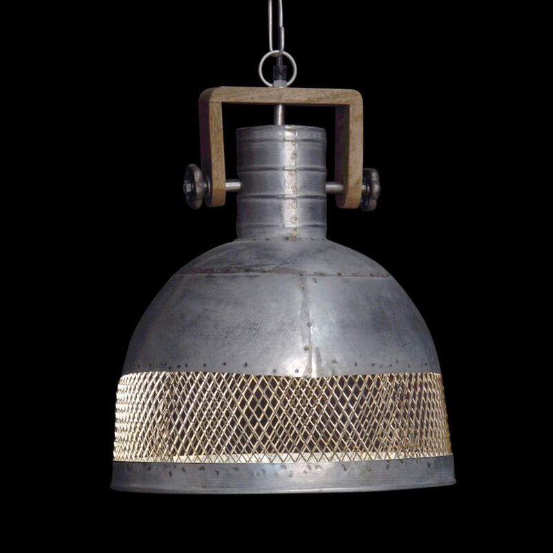 Suspension BELTON coloris argent 47 x 36,5 cm