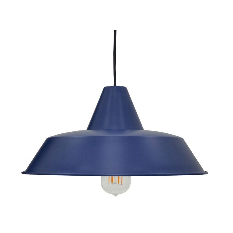 Suspension EPSILON coloris bleu 19,5 x 35 cm