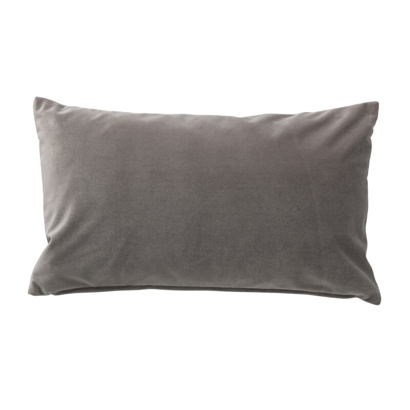Coussin LISAE coloris gris acier 35 x 50 cm