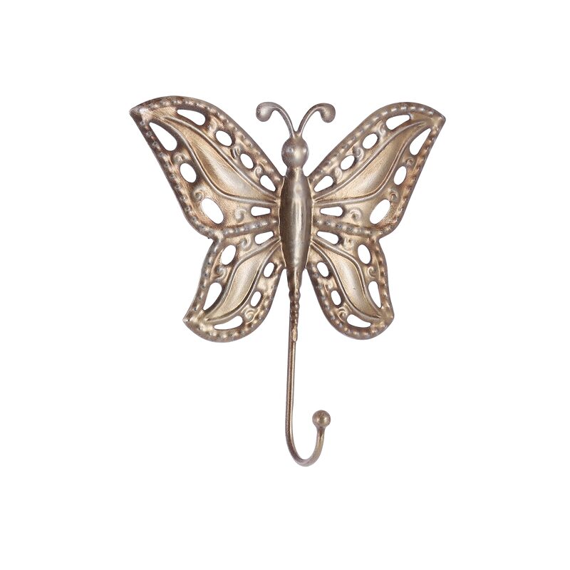 Patère BUTTERFLY coloris champagne