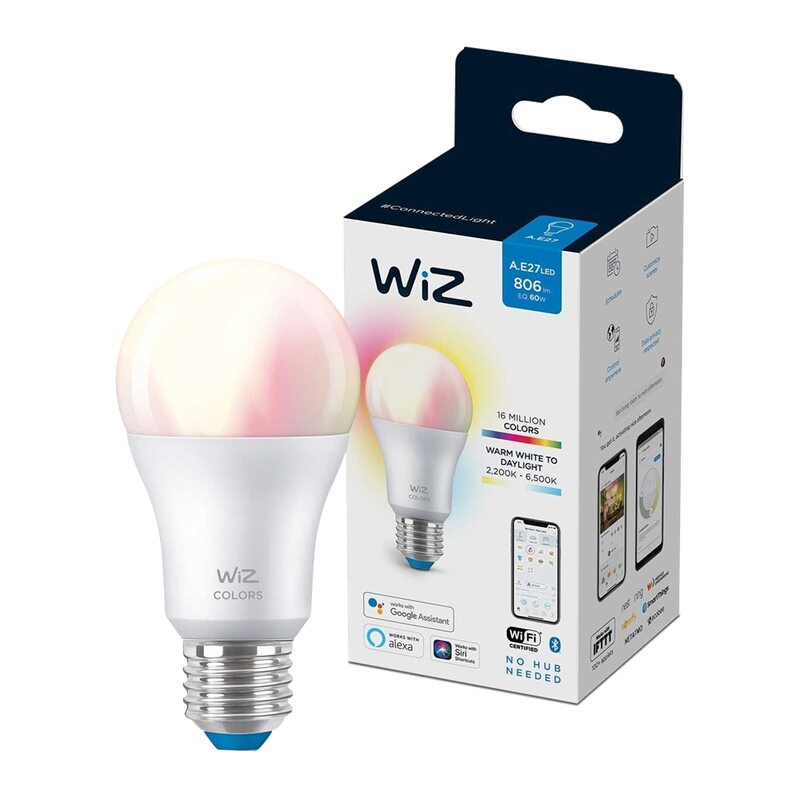 Ampoule LED WIZ STANDARD E27 COLOR 60W 1PF/6 coloris blanc