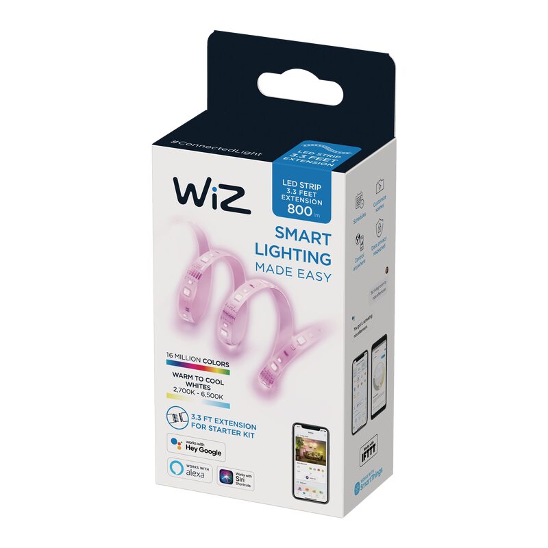 Ruban led WIZ  LIGHTSTRIP 1M EXTENSION 1PF/6 coloris multicolore