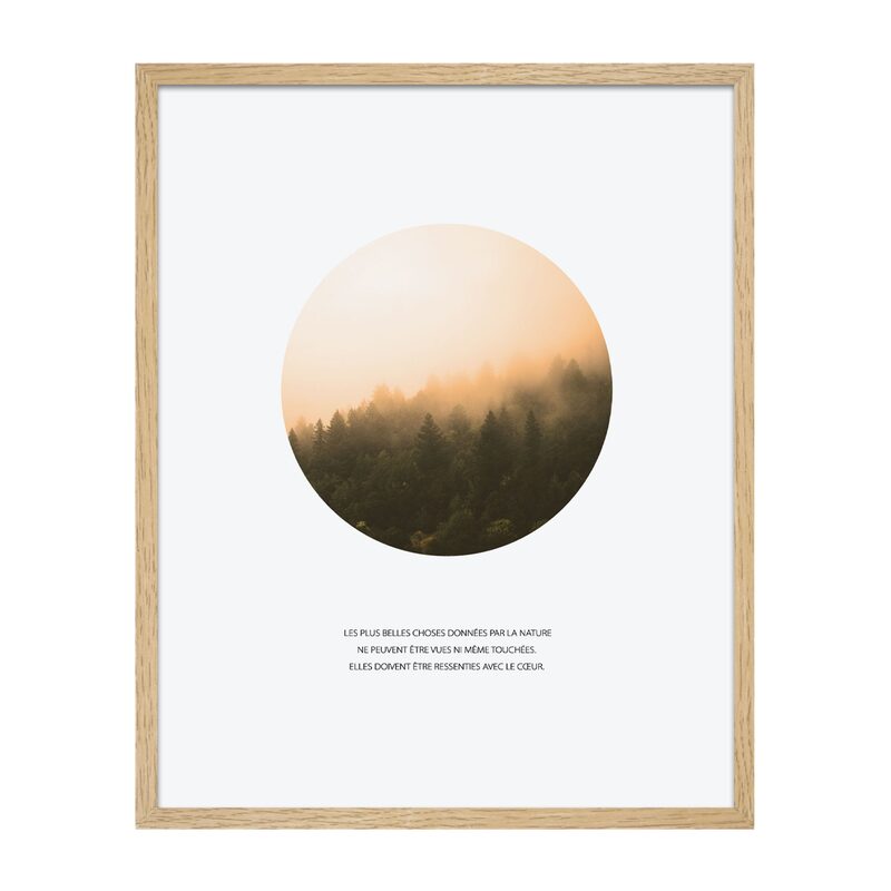 Tableau FORET RONDE coloris blanc