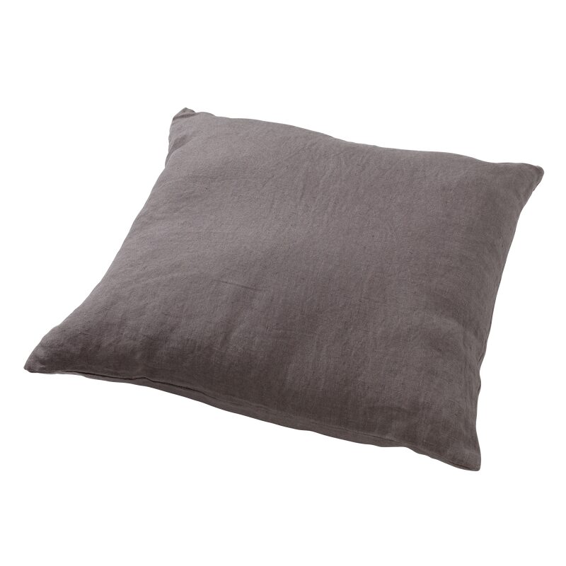 Coussin LINHA coloris gris anthracite 45 x 45 cm