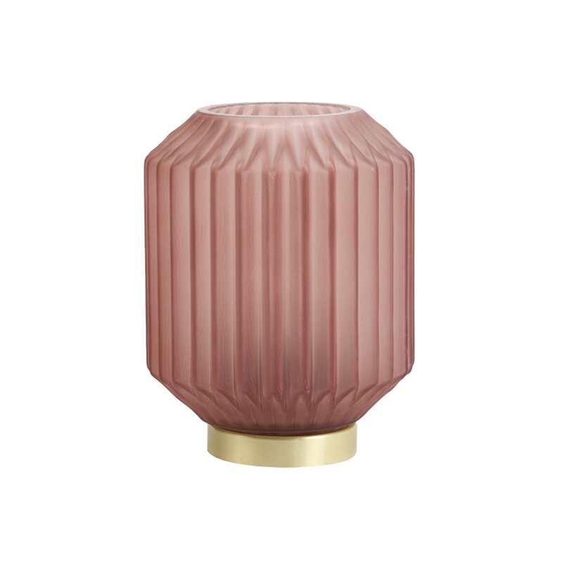 Lampe de table ALMA coloris bordeaux 17 x 12,5 cm