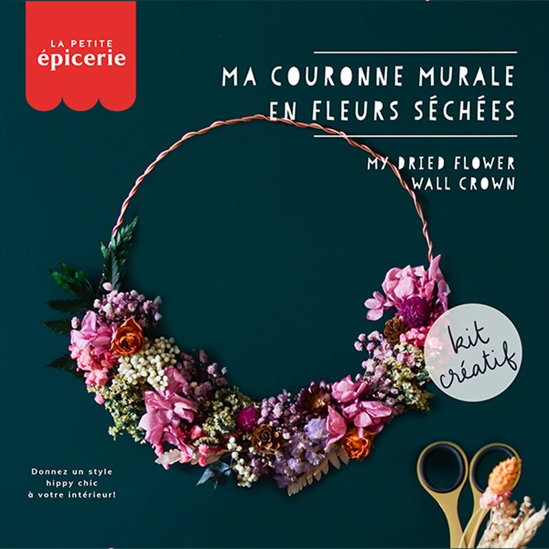 Kit MA COURONNE DE FLEURS SECHEES