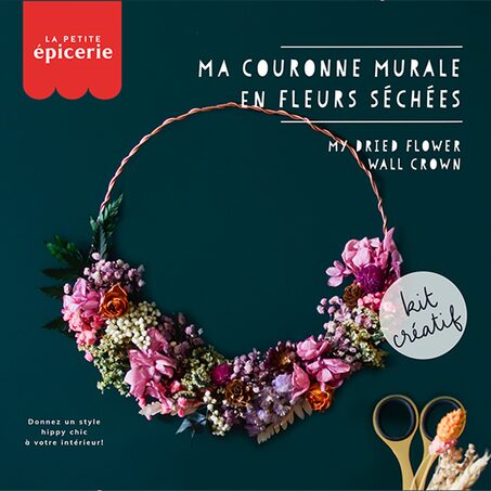 La Petite Epicerie Kit MA COURONNE DE FLEURS SECHEES