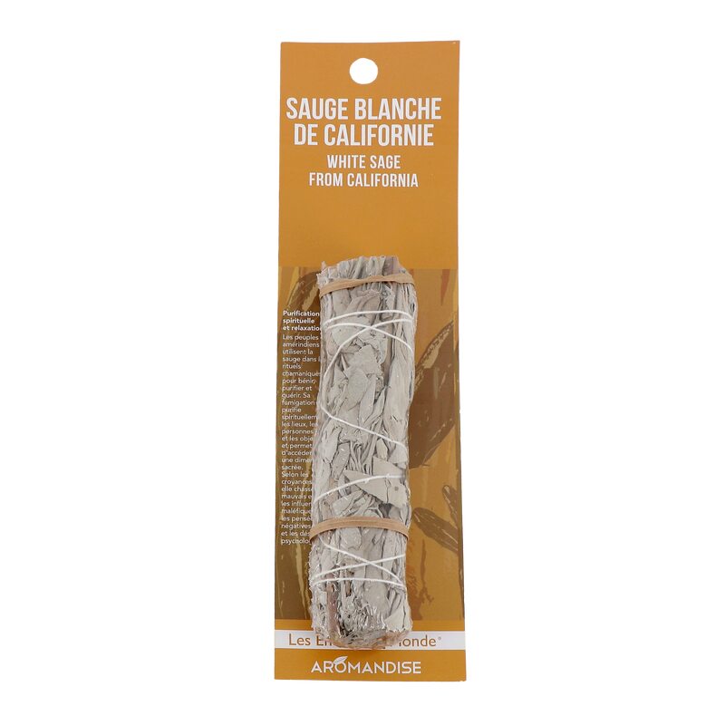 Baton encens TRESSE SAUGE BLANCHE CALIFORNIE