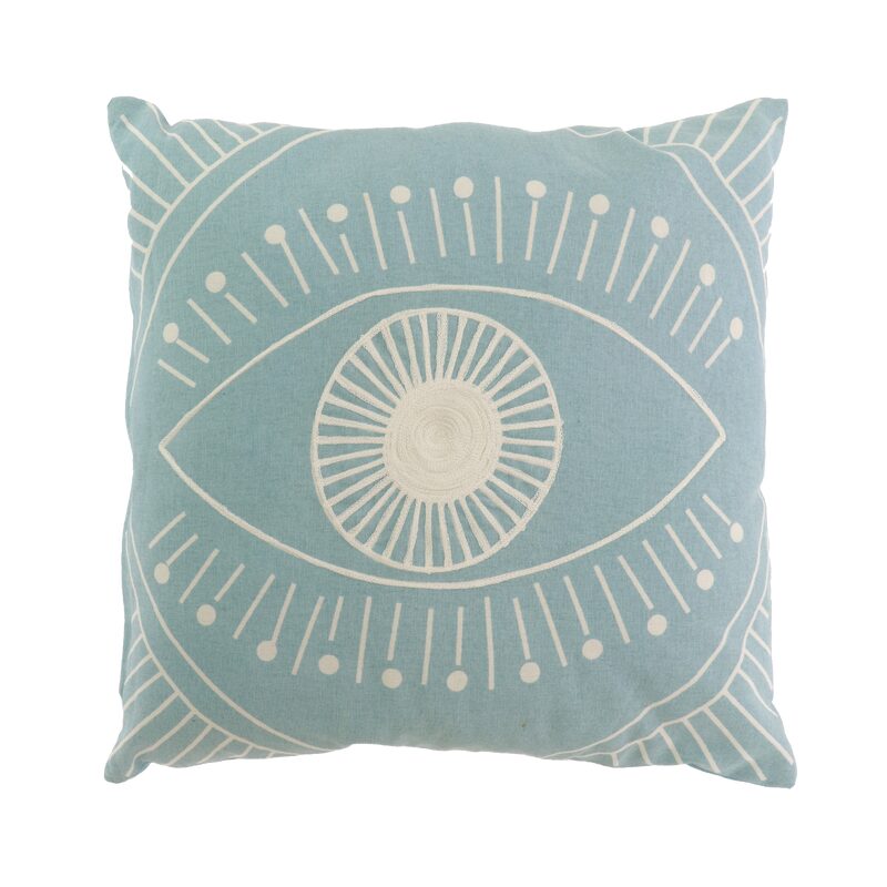 Coussin COSTA coloris bleu 45 x 45 cm