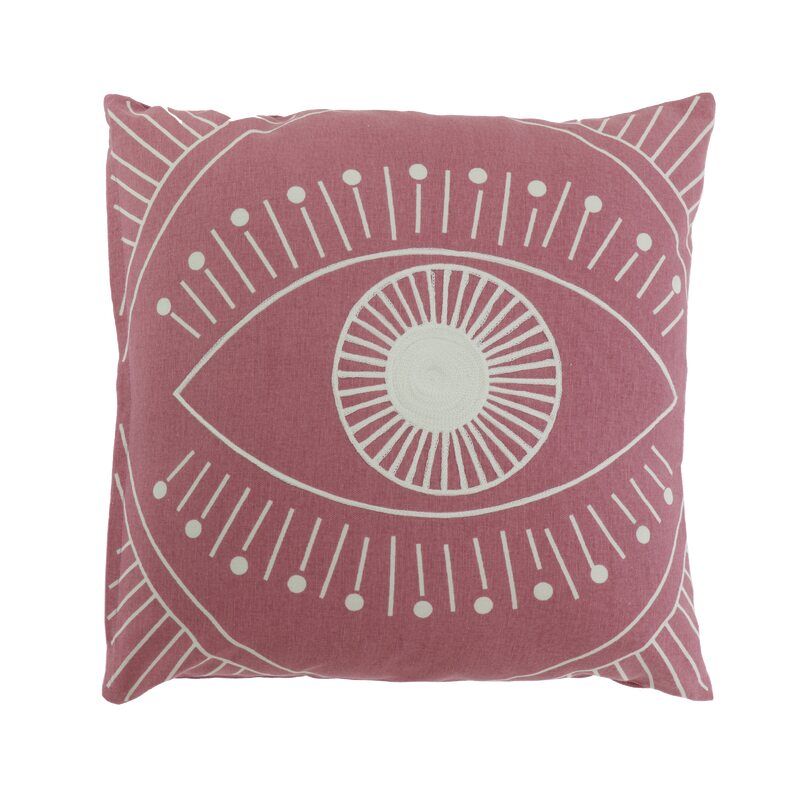 Coussin COSTA coloris rouge 45 x 45 cm