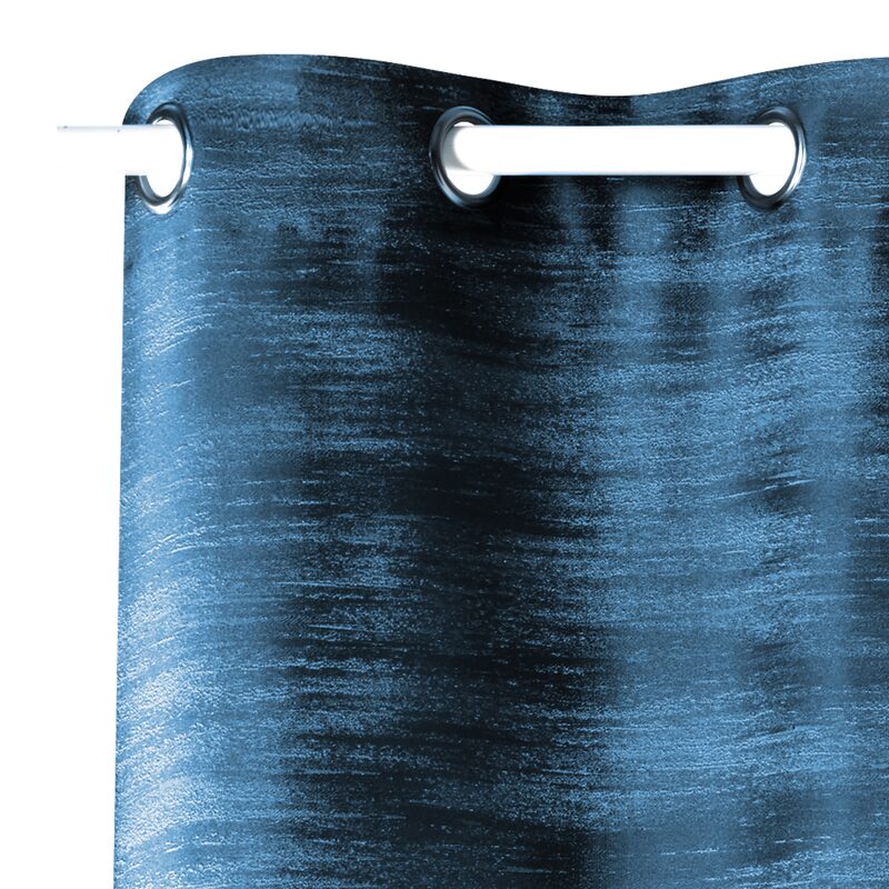 Rideau MATSY coloris bleu 140 x 260 cm
