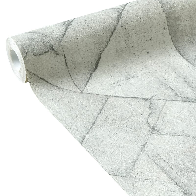 Papier peint intissé TYRON coloris gris perle