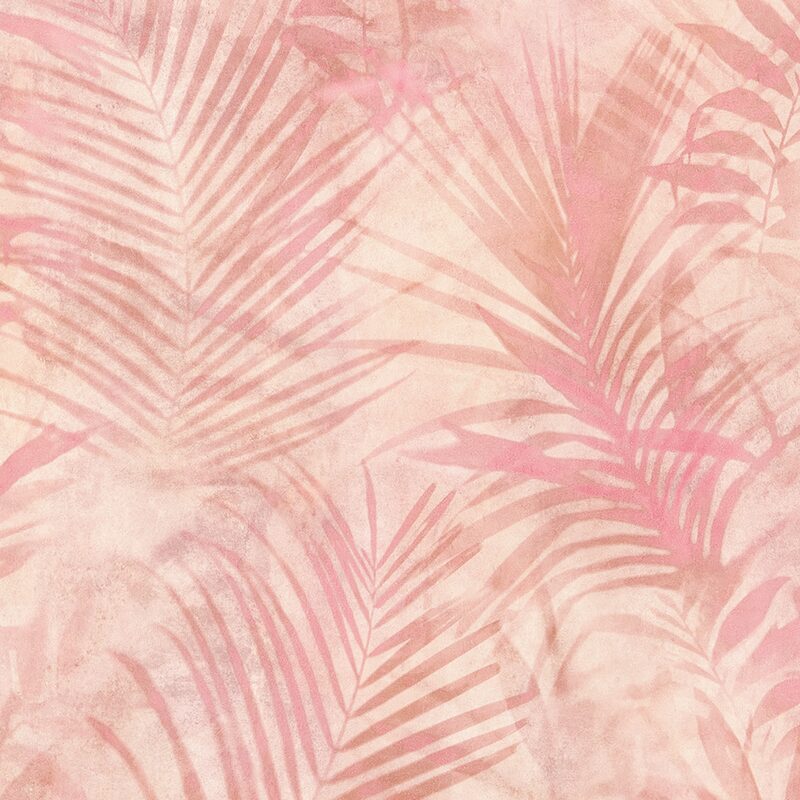 Papier peint intissé AMAZONIA X NEW WALLS coloris rose moyen