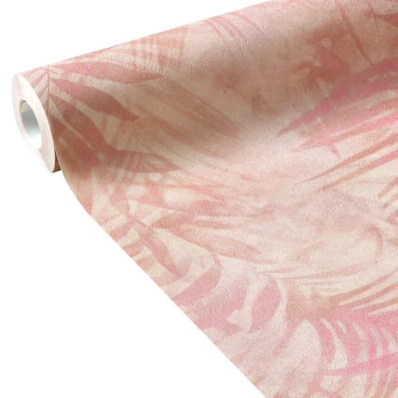 Papier peint intissé AMAZONIA X NEW WALLS coloris rose moyen