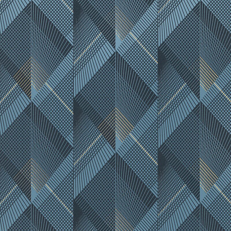 Papier peint intissé STANFORD coloris bleu nuit