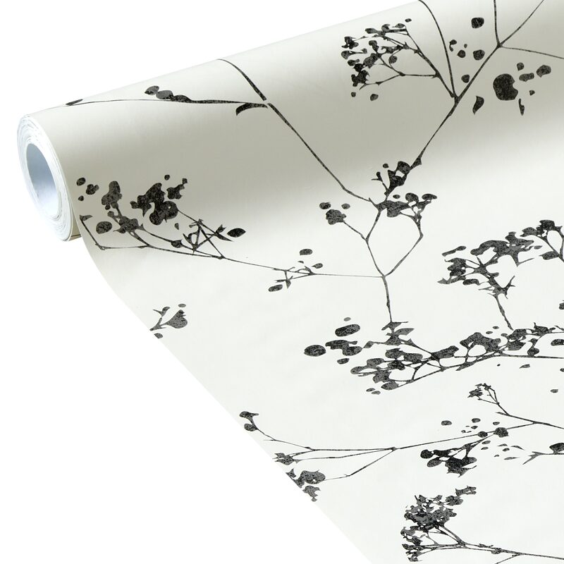 Papier peint intissé PIANA coloris noir