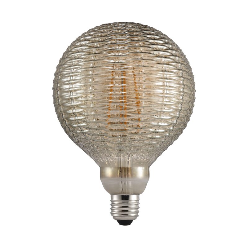 Ampoule LED E27 14W AVRA BAMBOO coloris jaune 17,7 x 12,5 cm