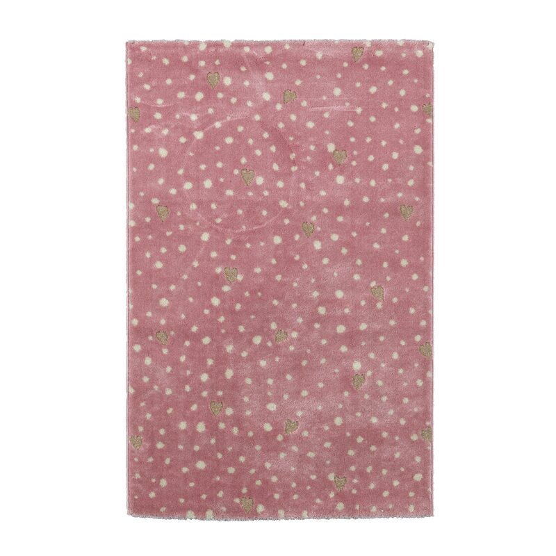 Tapis JOSEFINA coloris rose 100 x 150 cm