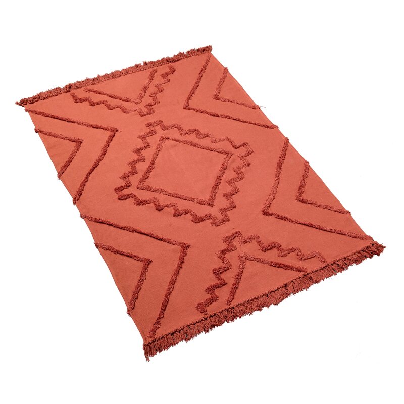 Tapis ALEC coloris terracotta 120 x 170 cm